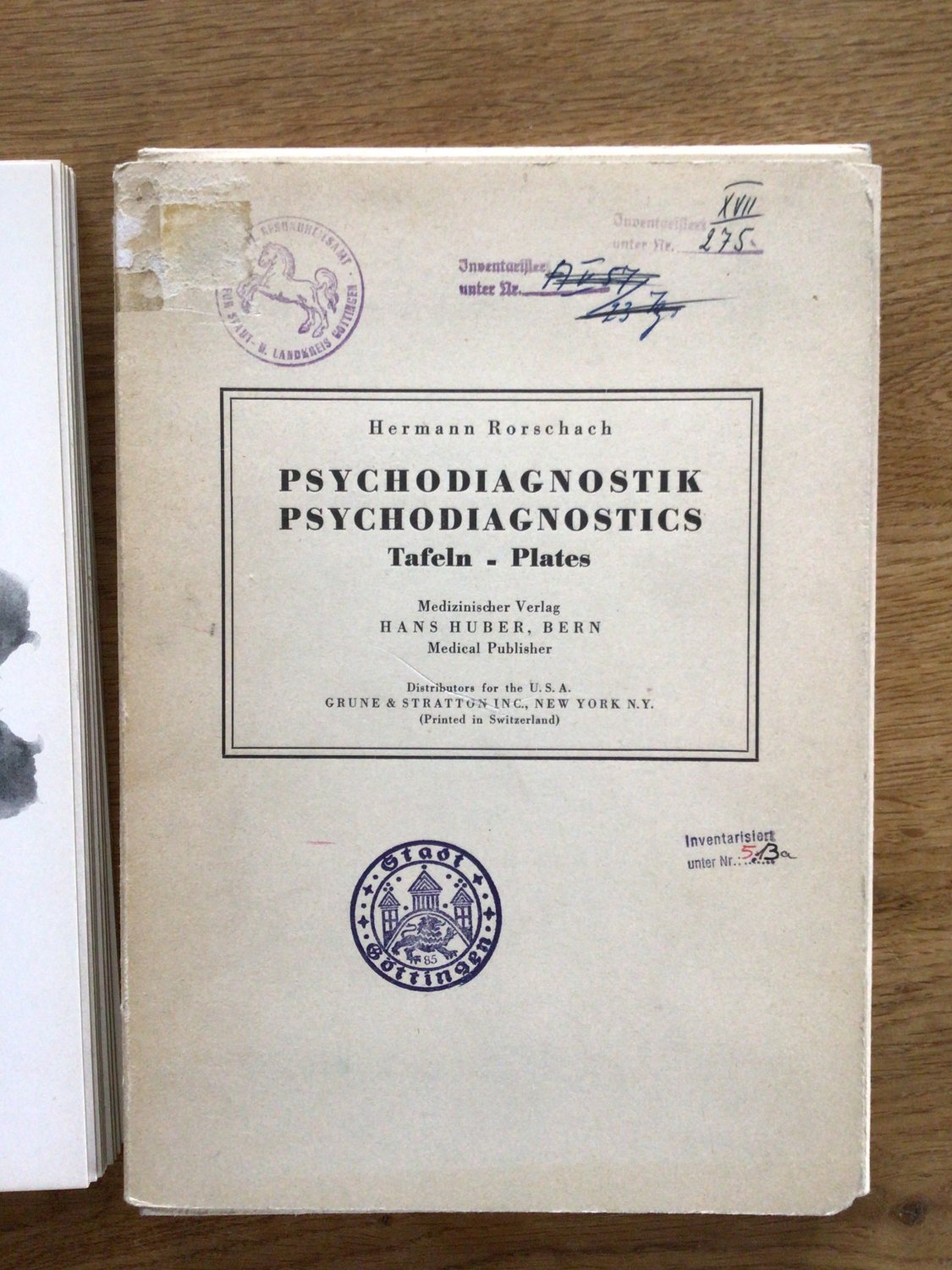 Psychodiagnostik - Psychodiagnostics.“ (Hermann Rorschach) – Buch